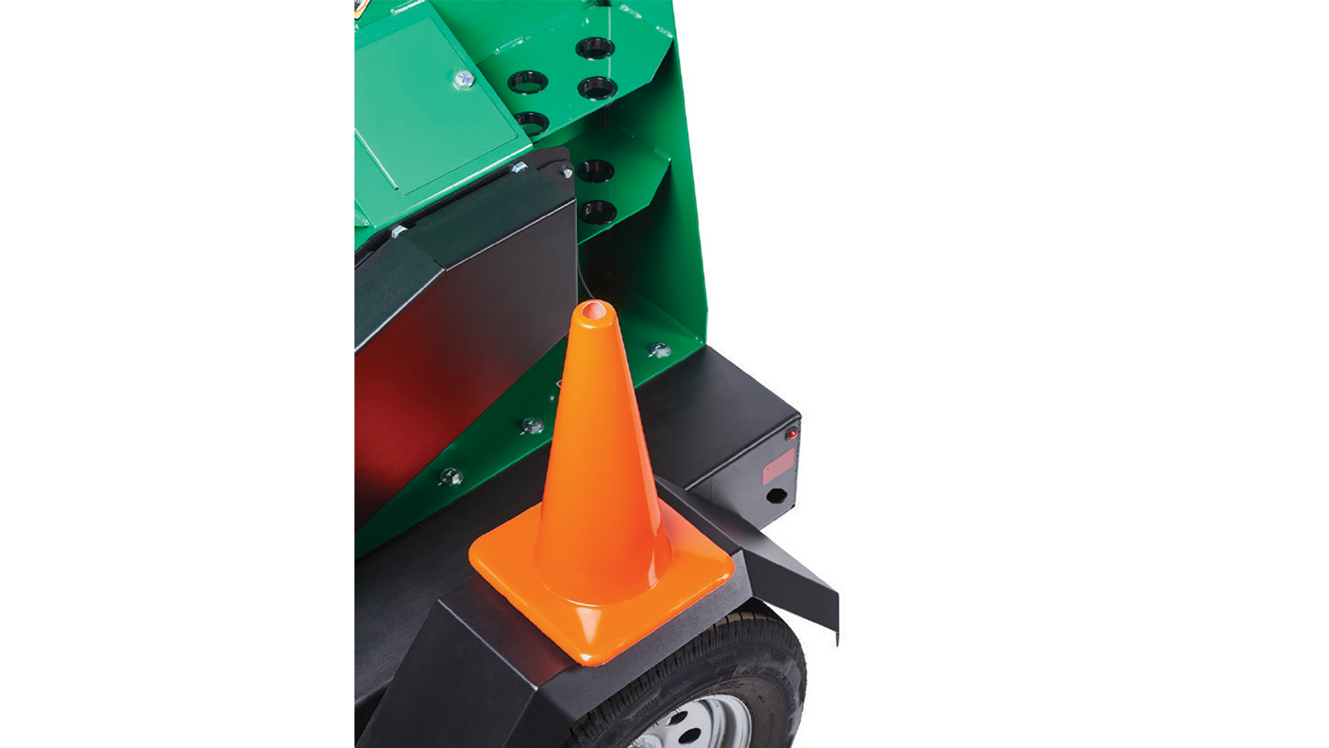 Built-In Road Cone and Rake Holder