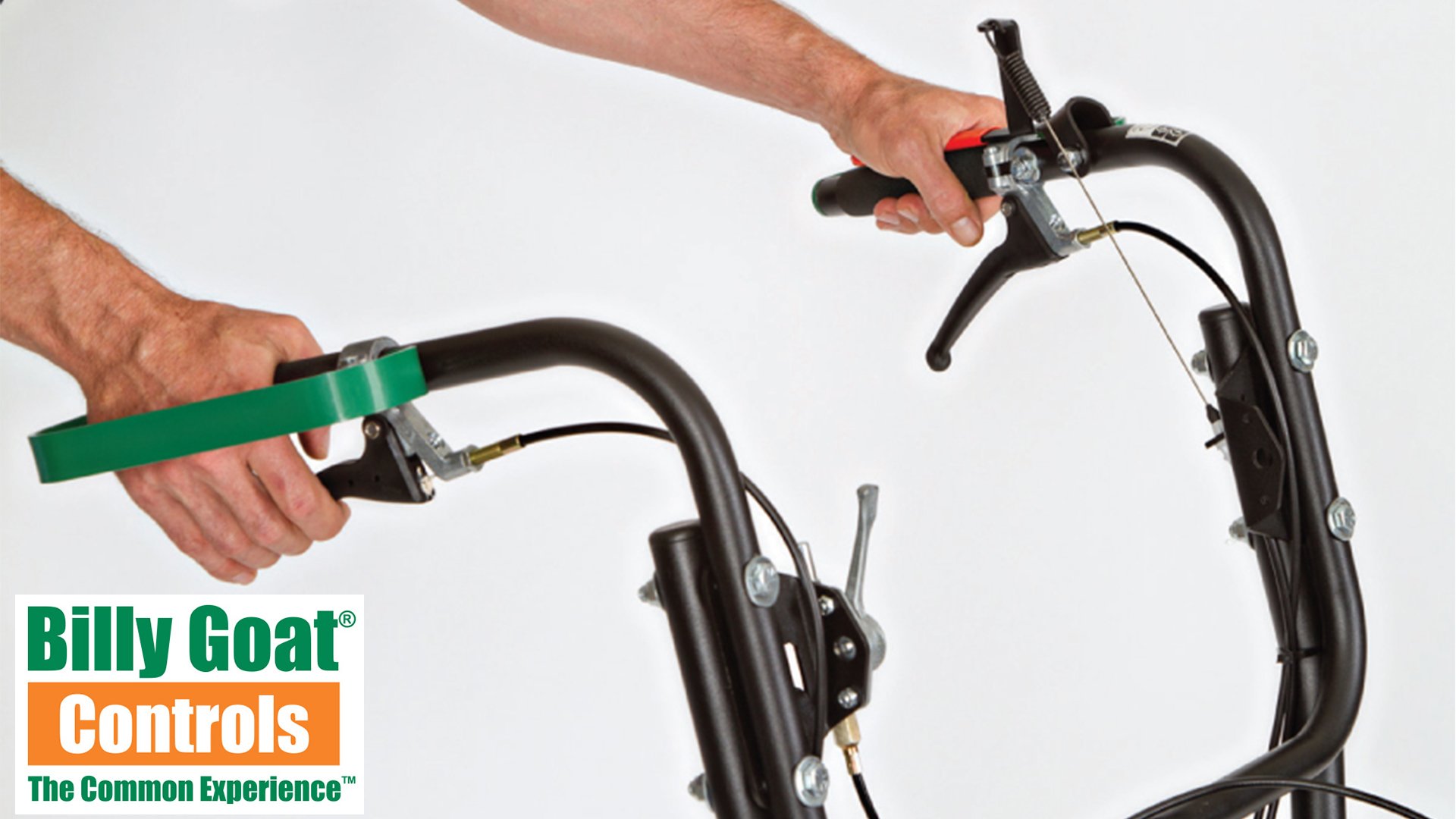 Intuitive drive controls & handles with padded grips